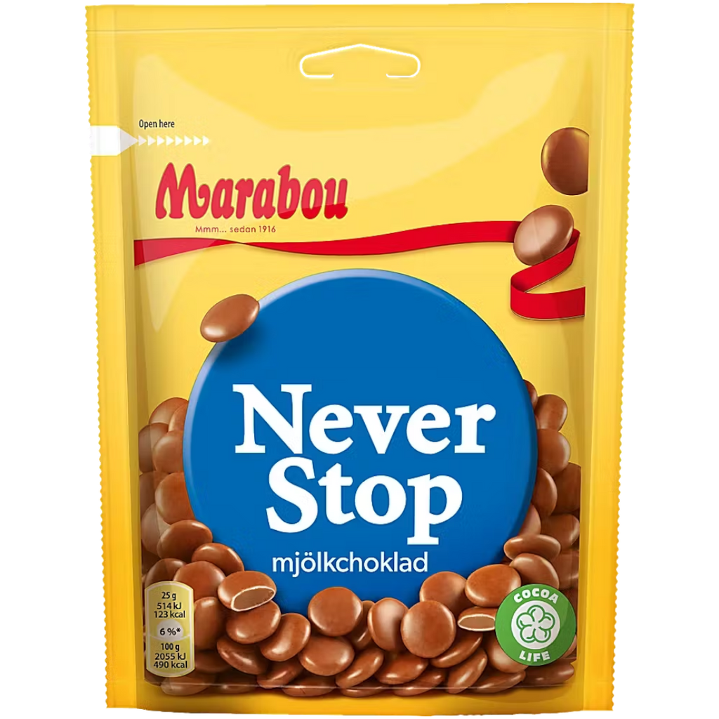 Marabou Never Stop Share Bag (Sweden) - 7.94oz (225g)