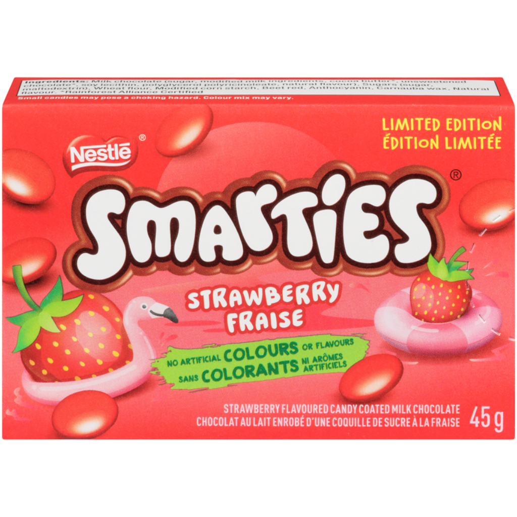 Smarties Strawberry (Limited Edition) (Canada) - 1.59oz (45g)