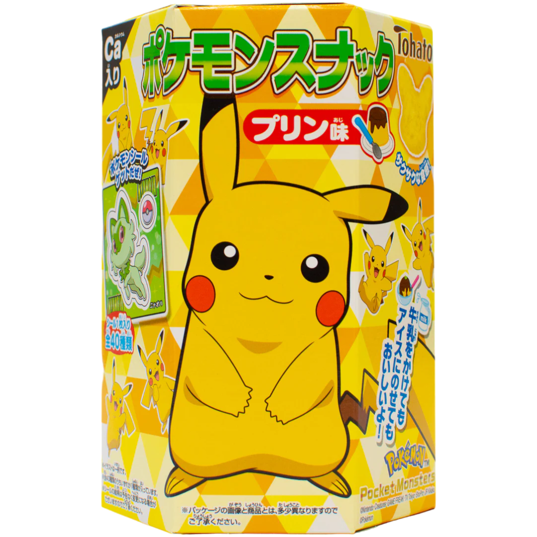 Tohato Pokemon Pudding Flavoured Corn Puffs - 0.81oz (23g)