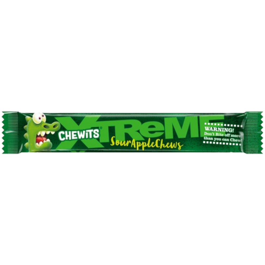 Chewits Xtreme Sour Apple Chews - 1.19oz (34g)