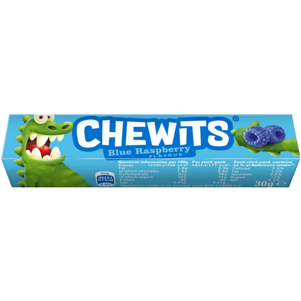 Chewits Blue Raspberry Chews Stick Pack - 1.06oz (30g)