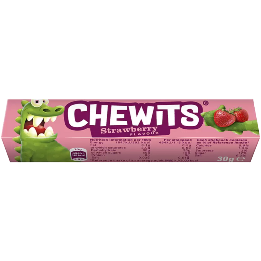 Chewits Strawberry Chews Stick Pack - 1.06oz (30g)