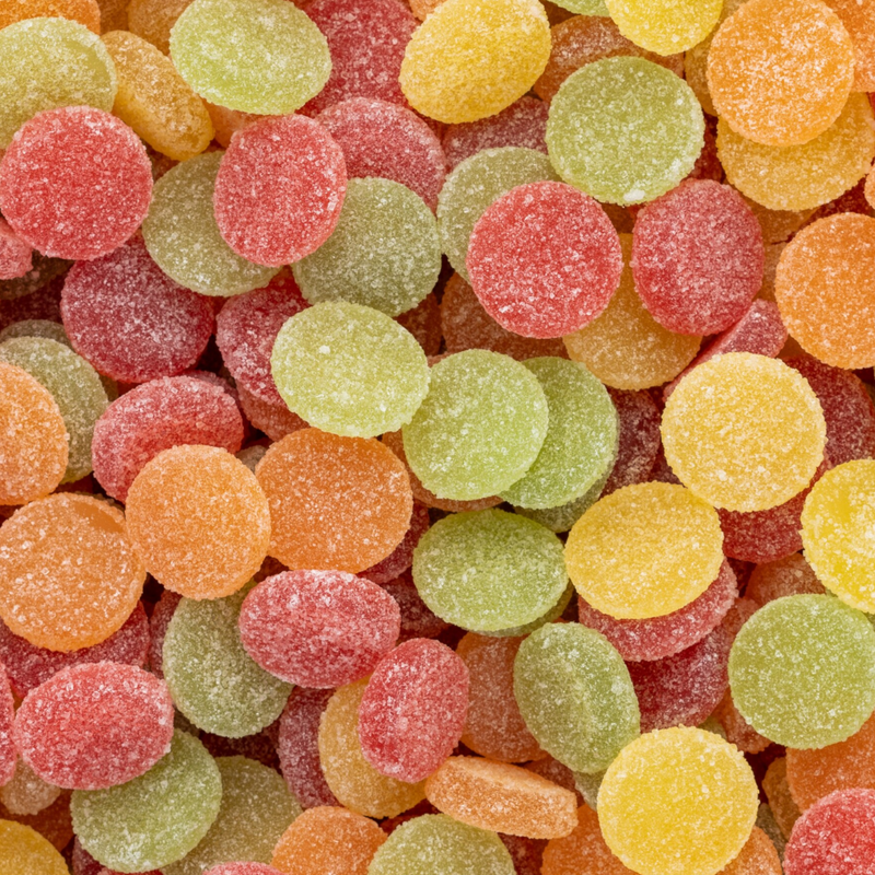 Haribo Syrlinger (Sour Hockey Pucks) (Danish)