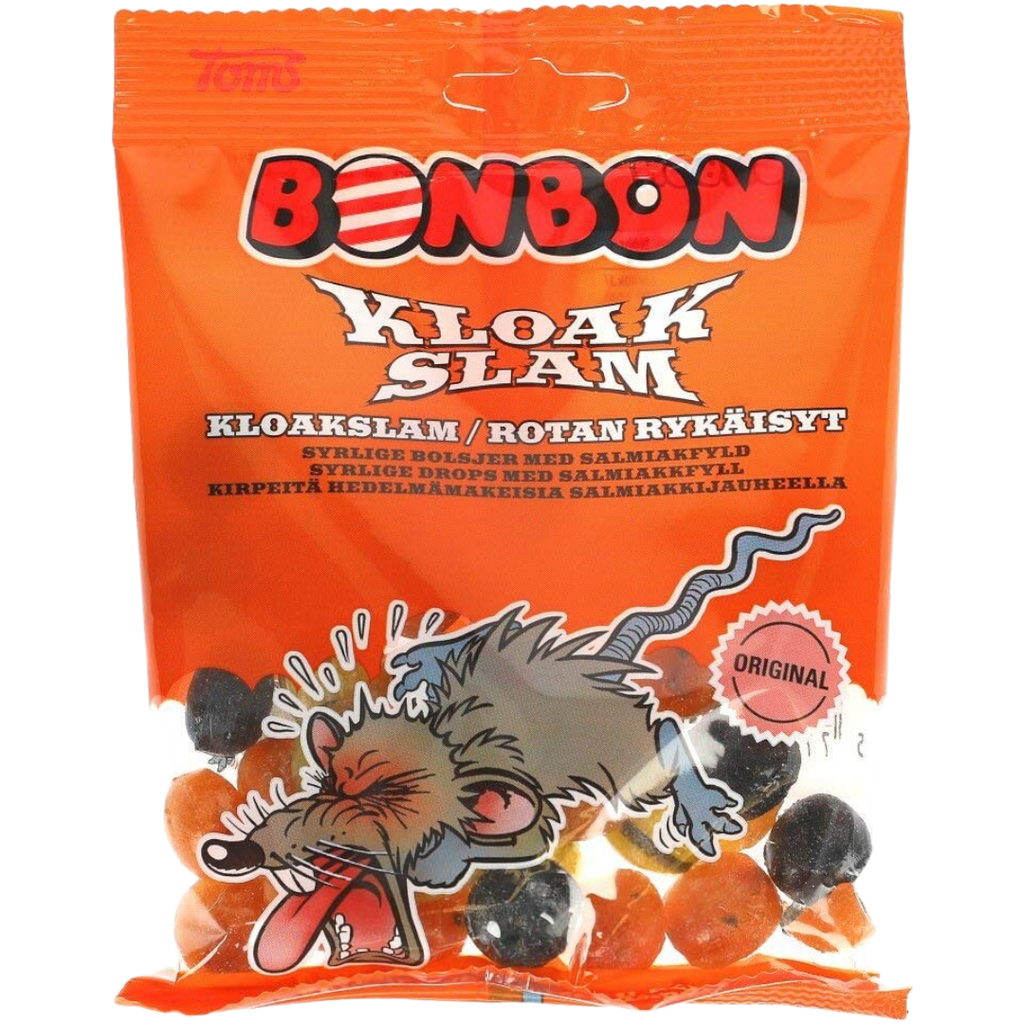 Toms Bonbon Kloak Slam 'Sewage Sludge' Candy (Norway) - 4.4oz (125g)