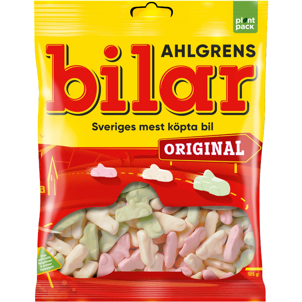 Ahlgrens Bilar Original (Fruity Foam Cars) (Swedish) - 4.4oz (125g)