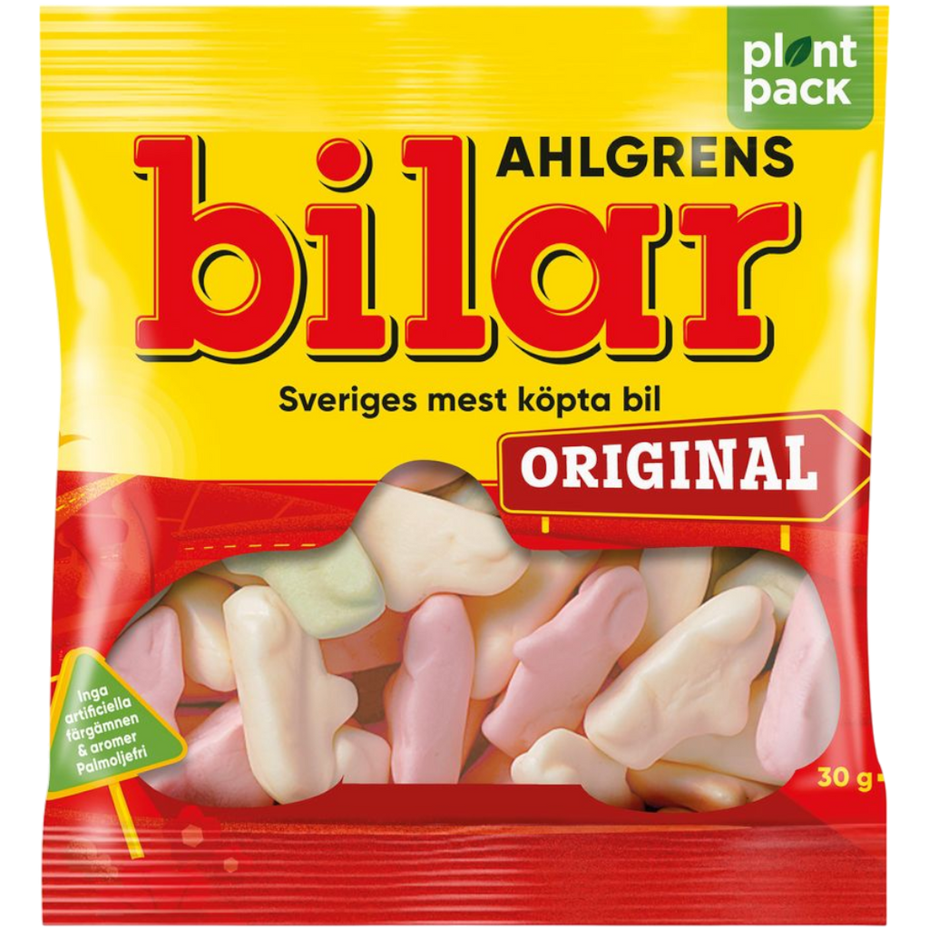 Ahlgrens Bilar Original Treat Bag (Fruity Foam Cars) (Swedish) - 1.1oz (30g)