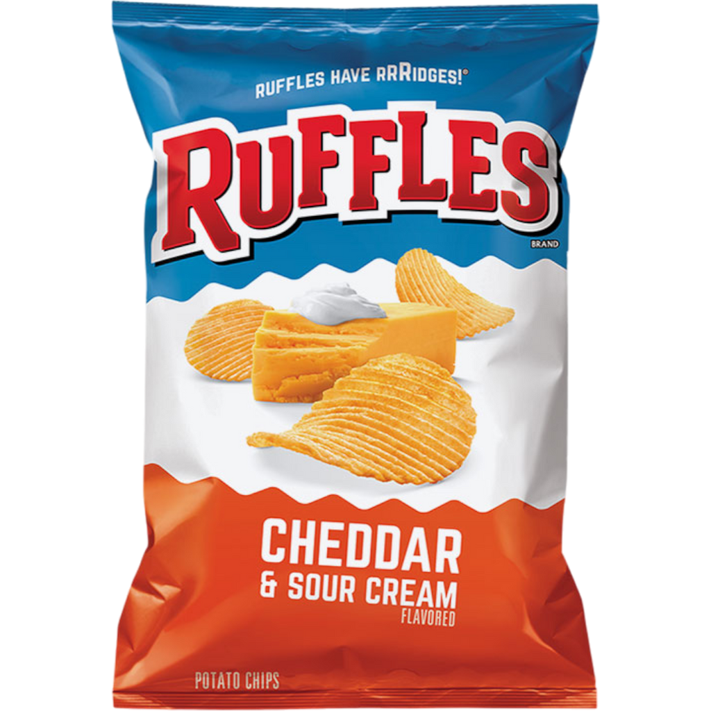 Ruffles Cheddar & Sour Cream Potato Chips - 6.5oz (184g)