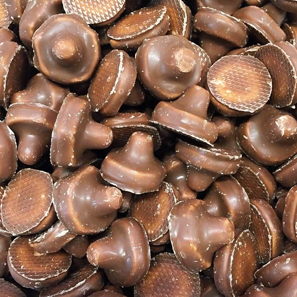 Chocolate-Coated Foam Mushrooms (Swedish)