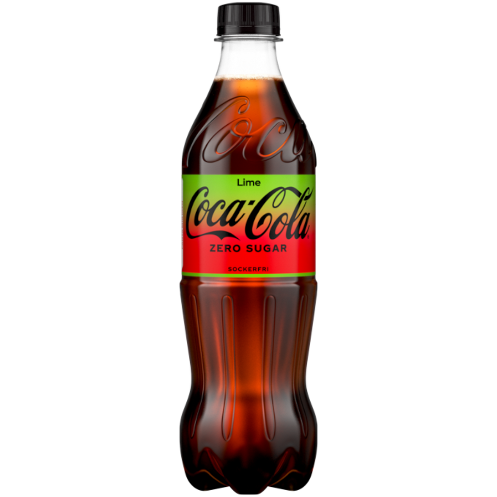 Coca Cola Zero Lime Bottle (Swedish) - 16.9fl.oz (500ml)