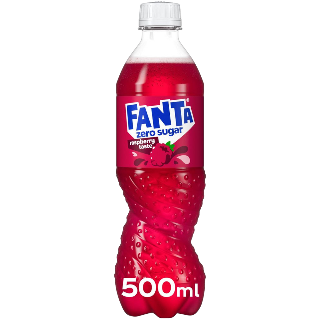 Fanta Raspberry Zero Sugar Bottle (Swedish) - 16.9fl.oz (500ml)