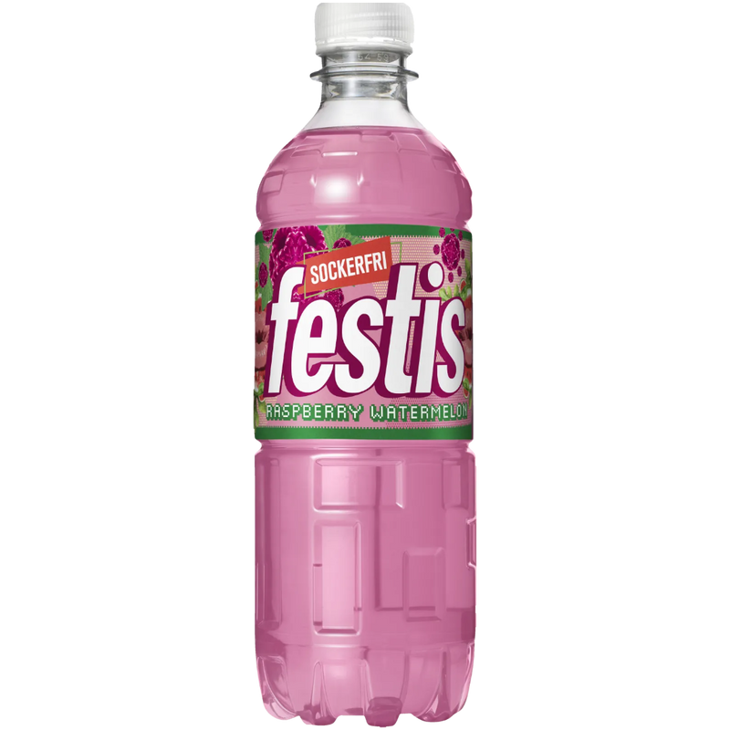 Festis Raspberry Watermelon Sugar Free Fruit Drink (Swedish) - 16.9fl.oz (500ml)