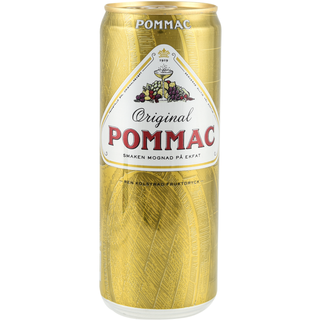 Pommac Fruity Champagne Flavoured Soda (Zero Alcohol) (Swedish) - 11.2fl.oz (330ml)