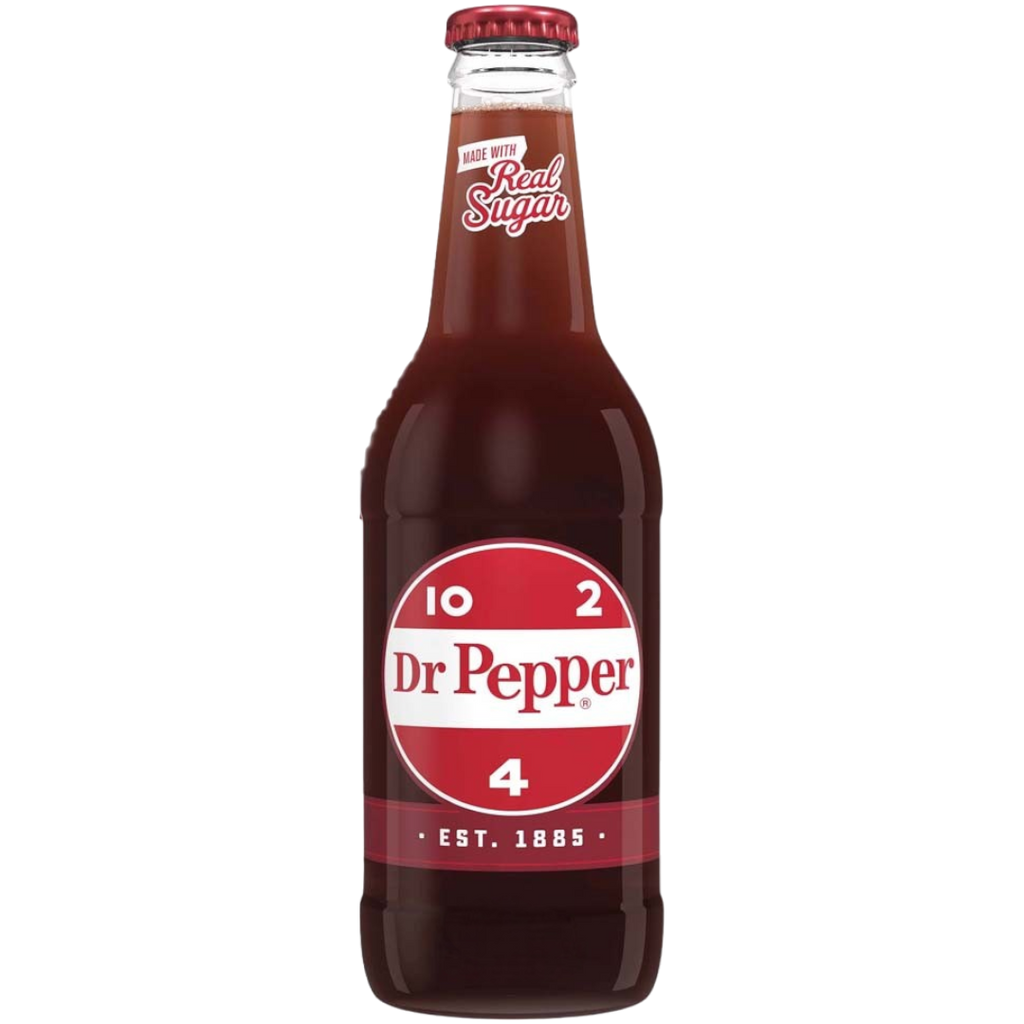 Dr Pepper Real Sugar Retro Glass Bottle (Original Texas Version) - 12fl.oz (355ml)