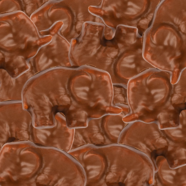 Chokladelefant (Chocolate-Coated Foam Elephants)