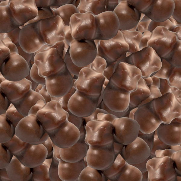 Choklad Minigrisar Hallon (Chocolate-Coated Raspberry Jelly Pigs)