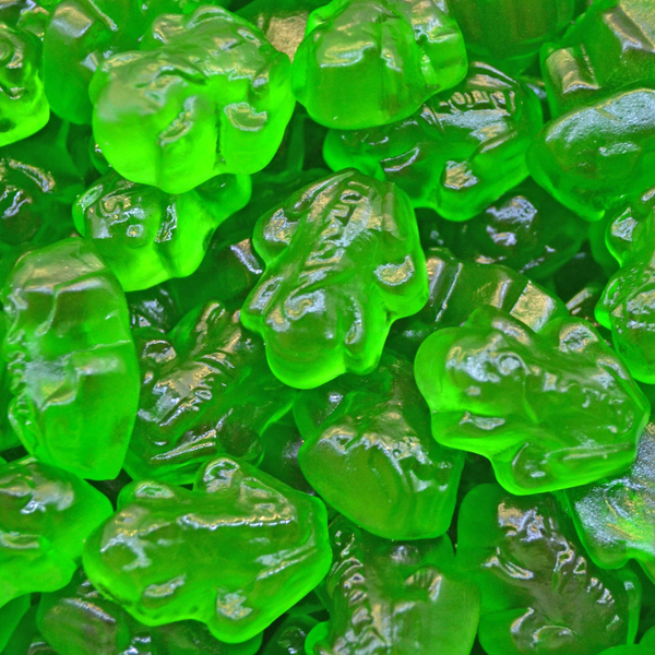 Gröna Grodor (Green Jelly Gooseberry Frogs)