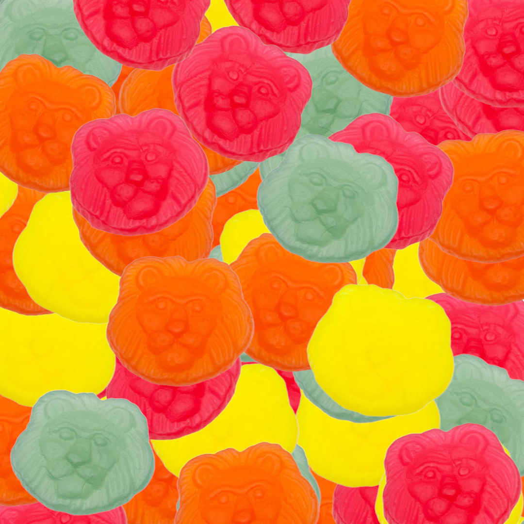 Fruktlejon (Gummy Lion Heads) (Swedish) | Poppin Candy