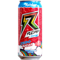 REPP (RAZE) Energy Rainbow Zero Sugar Energy Drink (Swedish) - 16fl.oz (473ml)