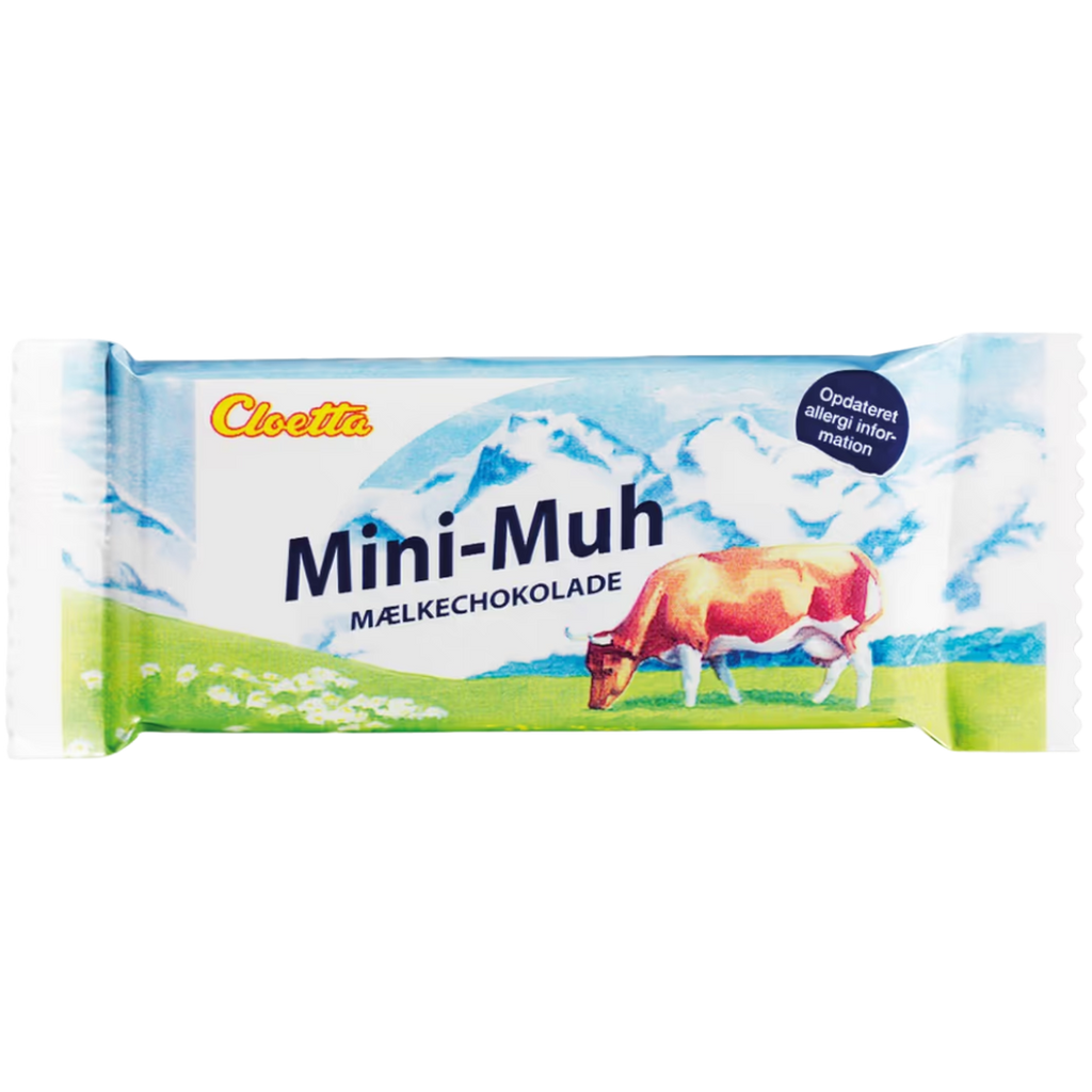 Cloetta Mini-Muh Milk Chocolate Bar (Danish) - 0.53oz (15g)