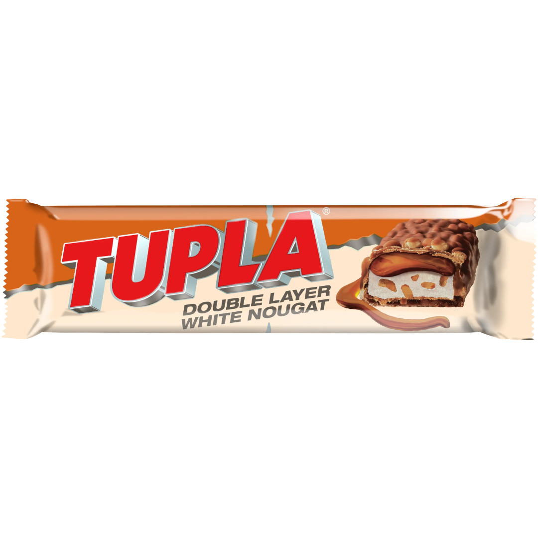 Tupla Double Layer White Nougat Chocolate Bar (Finnish) - 1.7oz (48g)