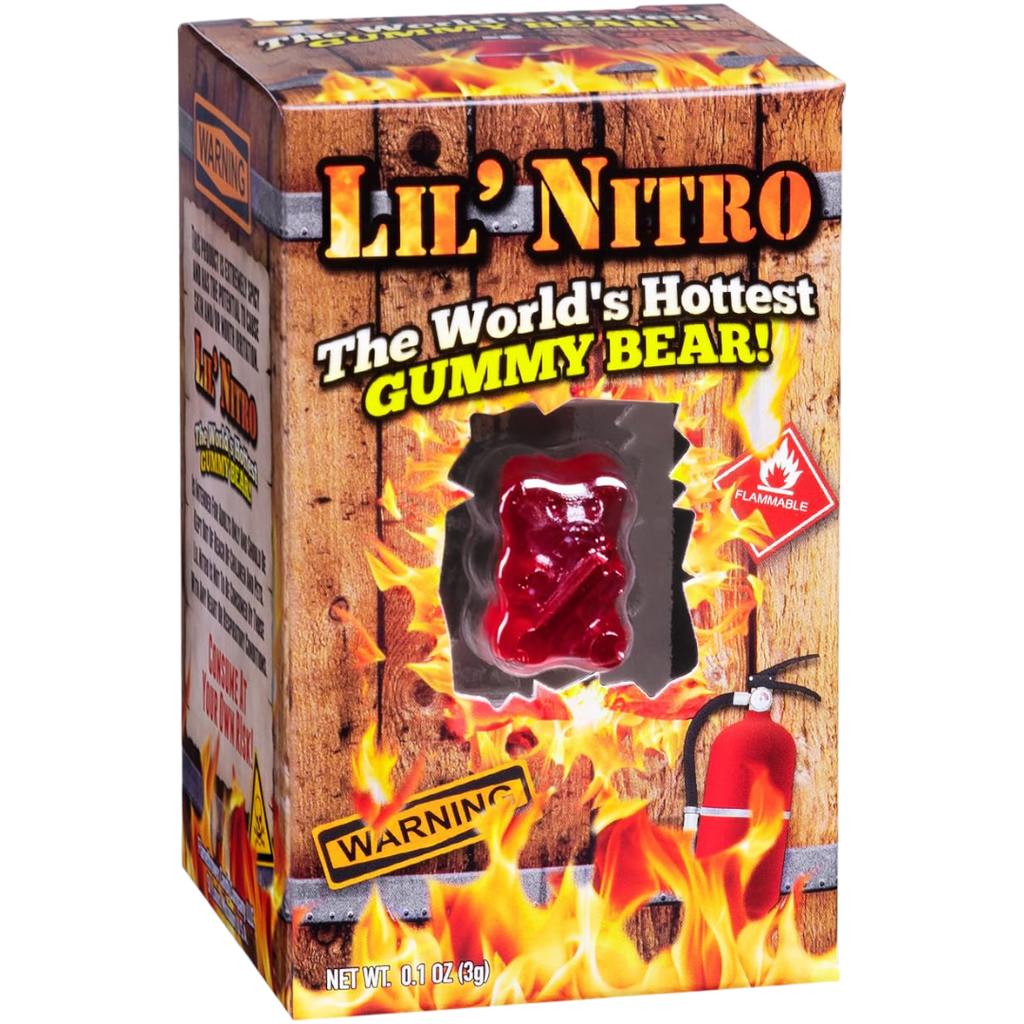 Lil' Nitro The World's Hottest Gummy Bear (WARNING: EXTREMELY HOT) - 0.1oz (3g)