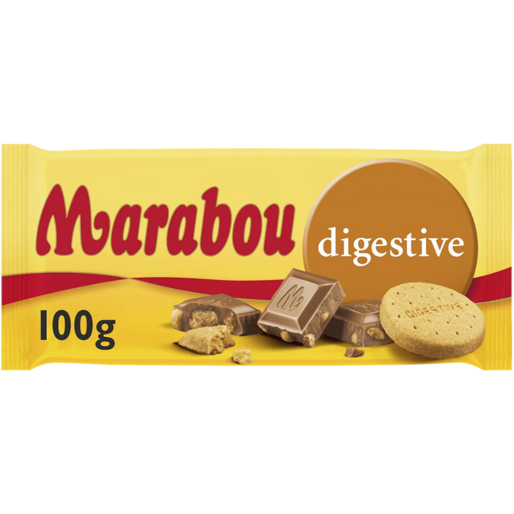 Marabou Digestive Biscuit Chocolate Block (Sweden) - 3.53oz (100g)