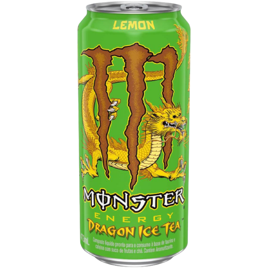 Monster Dragon Ice Tea Lemon (Brazil) - 16fl.oz (473ml)