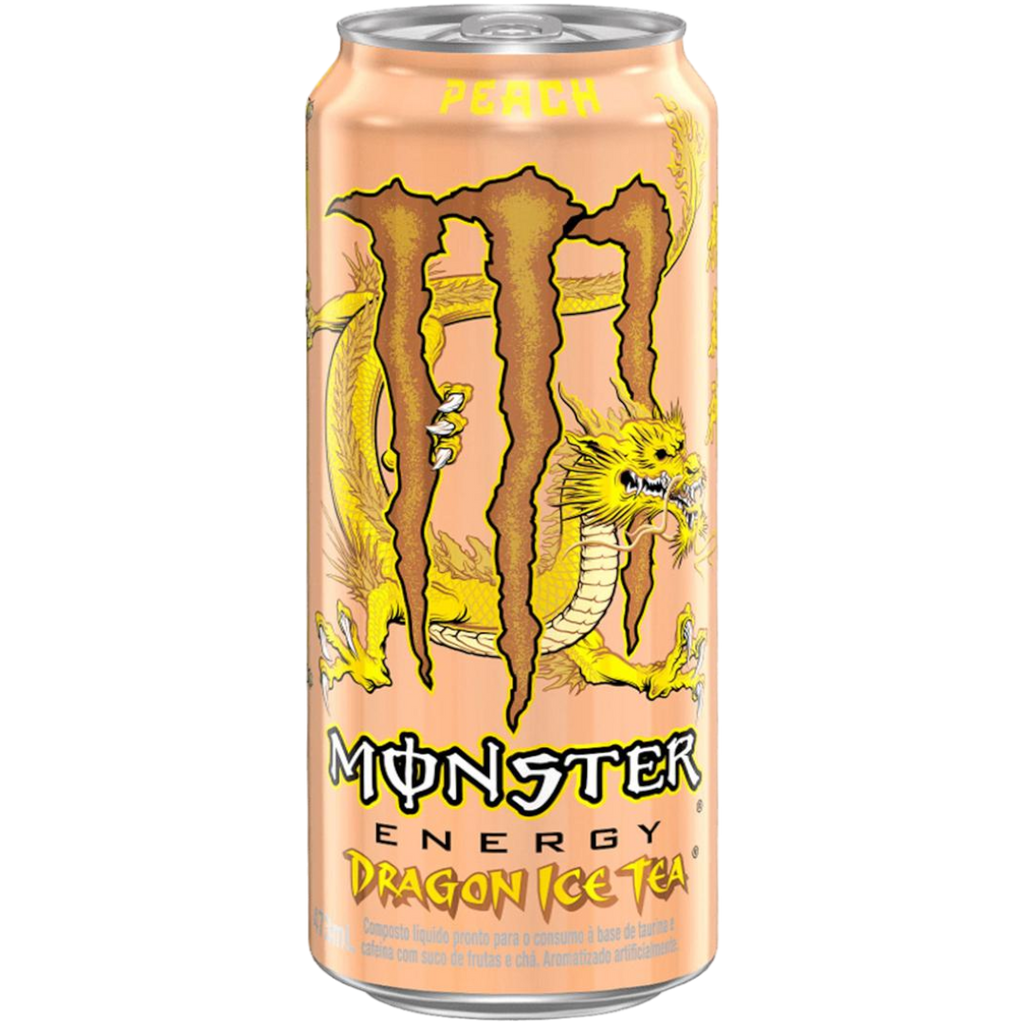 Monster Dragon Ice Tea Peach (Brazil) - 16fl.oz (473ml)