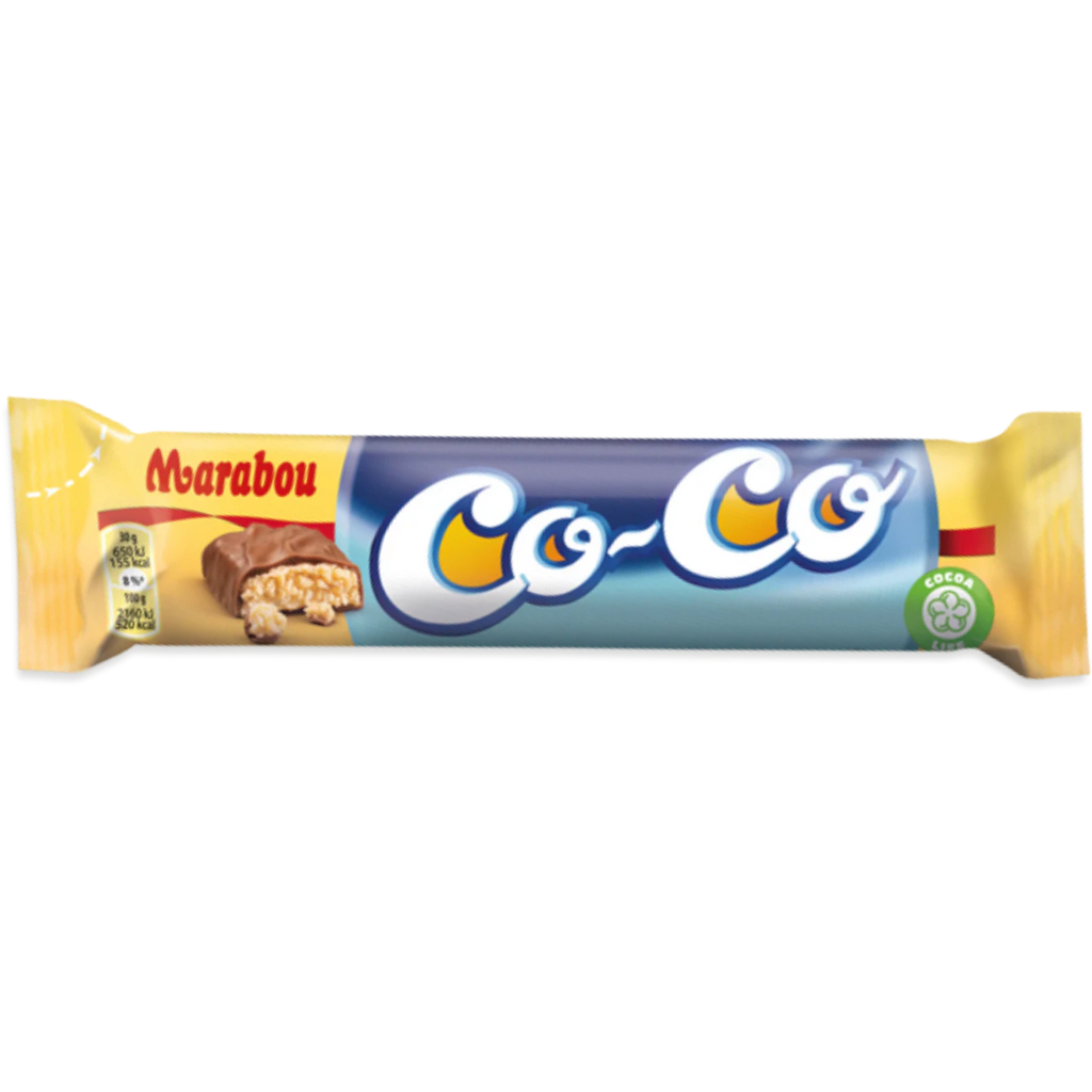 Marabou Co-Co Coconut Coffee Milk Chocolate Bar (Sweden) - 2.12oz (60g)