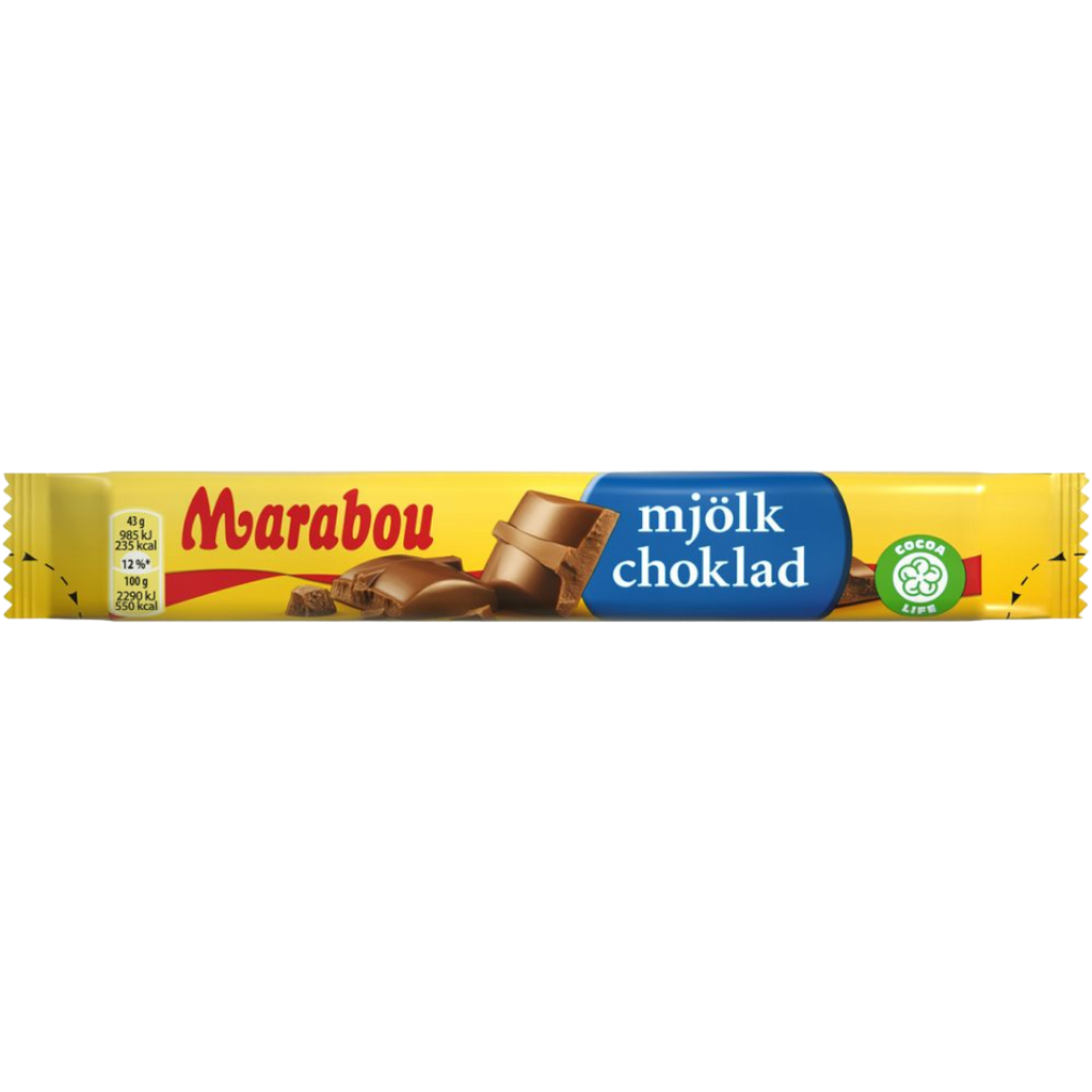 Marabou Mjölkchoklad (Milk Chocolate) Bar (Sweden) - 1.52oz (43g)