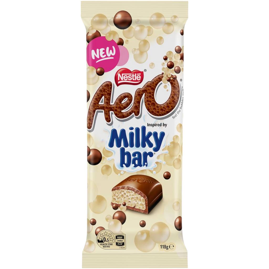 Aero Milky Bar Chocolate Block (Australia) - 4.2oz (118g)