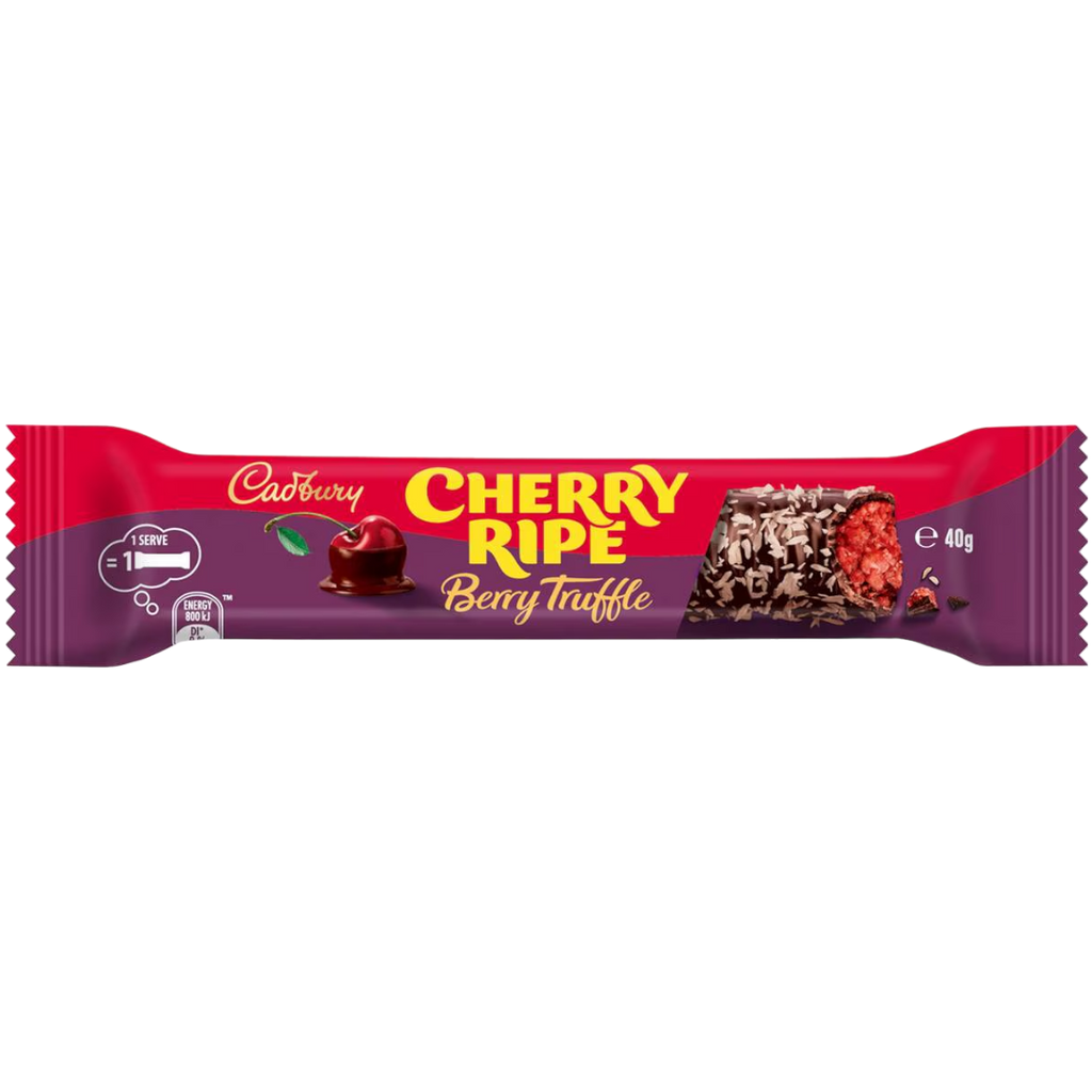 Cadbury Cherry Ripe Berry Truffle Chocolate Bar (Australia) - 1.41oz (40g)