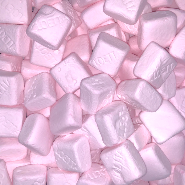 Sockerbitar Jordgubb (Strawberry Foam Blocks)