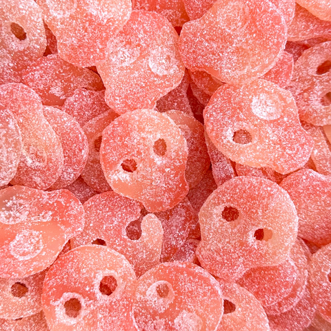 Sure Skallar Rosa (Sour Peach Pinky Skulls) – Poppin Candy