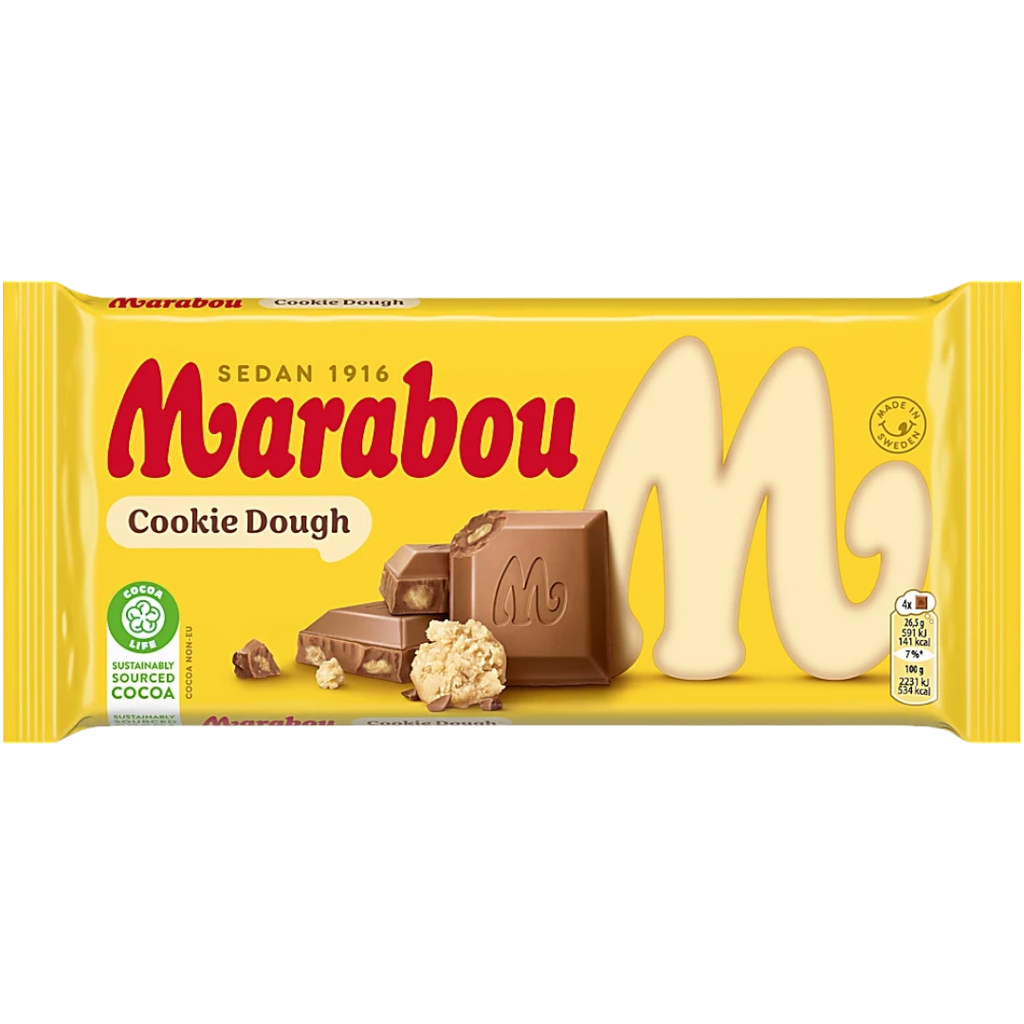 Marabou Cookie Dough Chocolate Block (Sweden) - 6.52oz (185g)