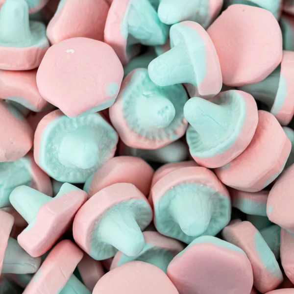 Fizzy Svampar (Bubblegum Foam Mushrooms)