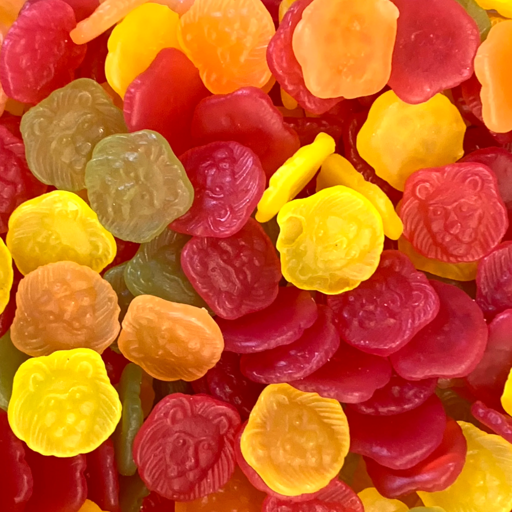 Fruktlejon (Gummy Lion Heads) (Swedish)