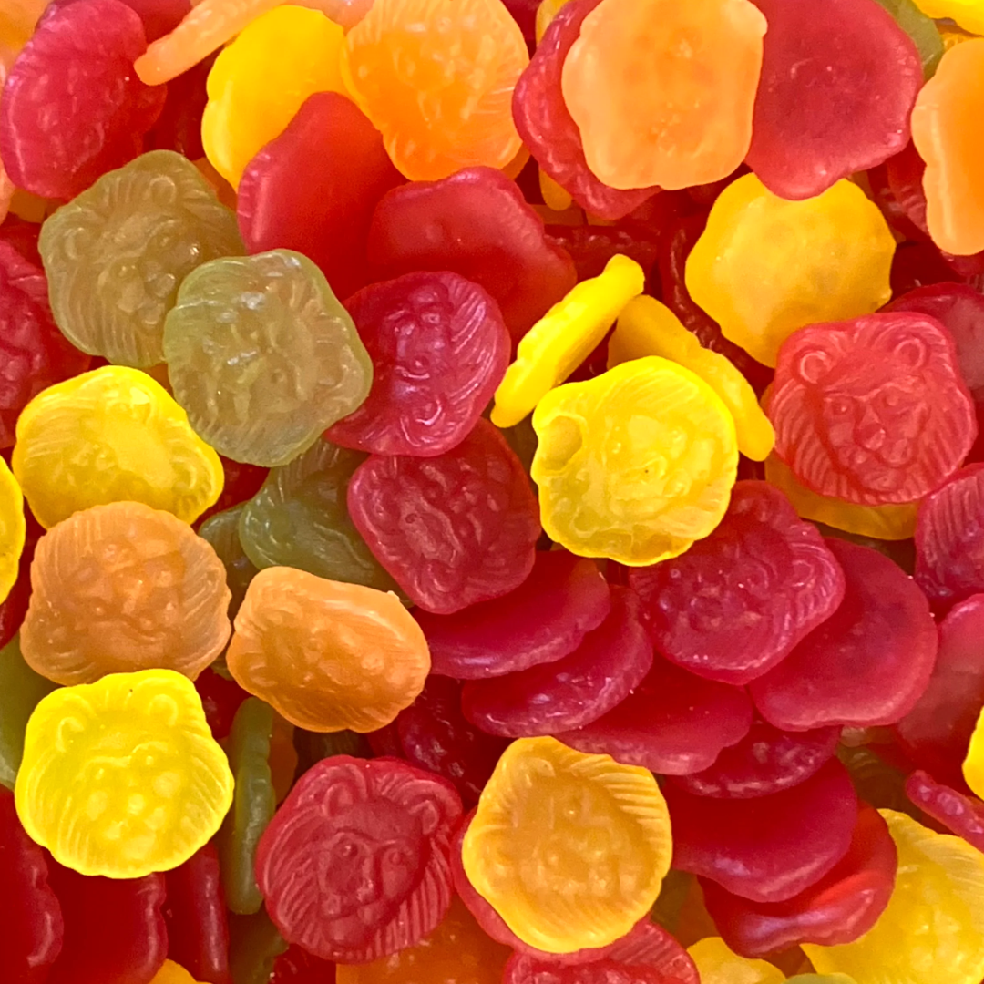 Fruktlejon (Gummy Lion Heads) (Swedish) | Poppin Candy