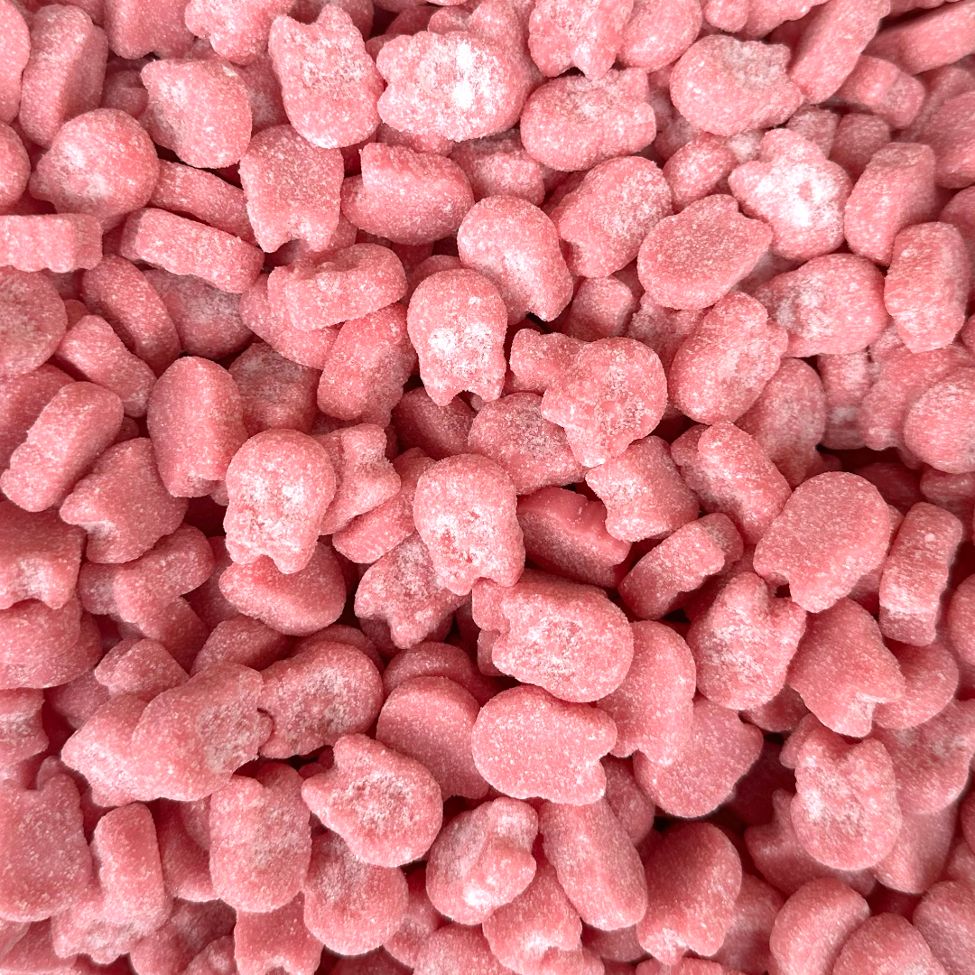 BUBS Sour Raspberry Micro Foam Skulls (Swedish)