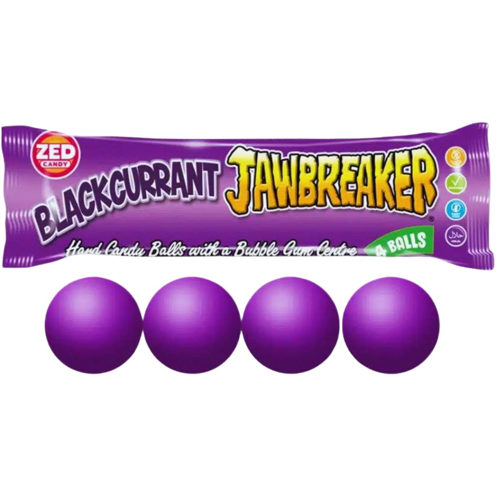 Blackcurrant Jawbreaker 4 Ball Pack - 1.16oz (33g)