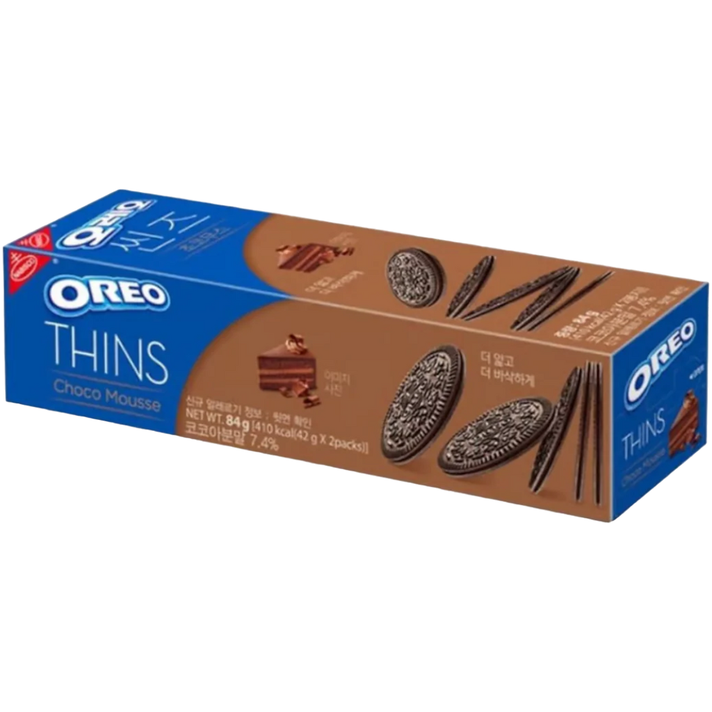 Oreo Thins Choco Mousse Cake Flavour Cookies (South Korea) - 2.96oz (84g)