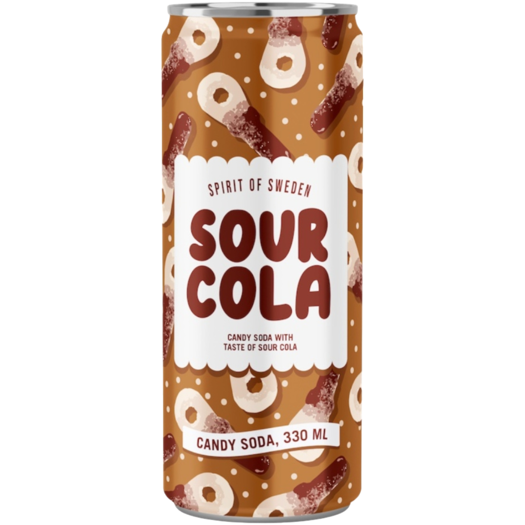 Sour Cola Candy Flavoured Soda (Swedish) - 11.2fl.oz (330ml) | Poppin Candy