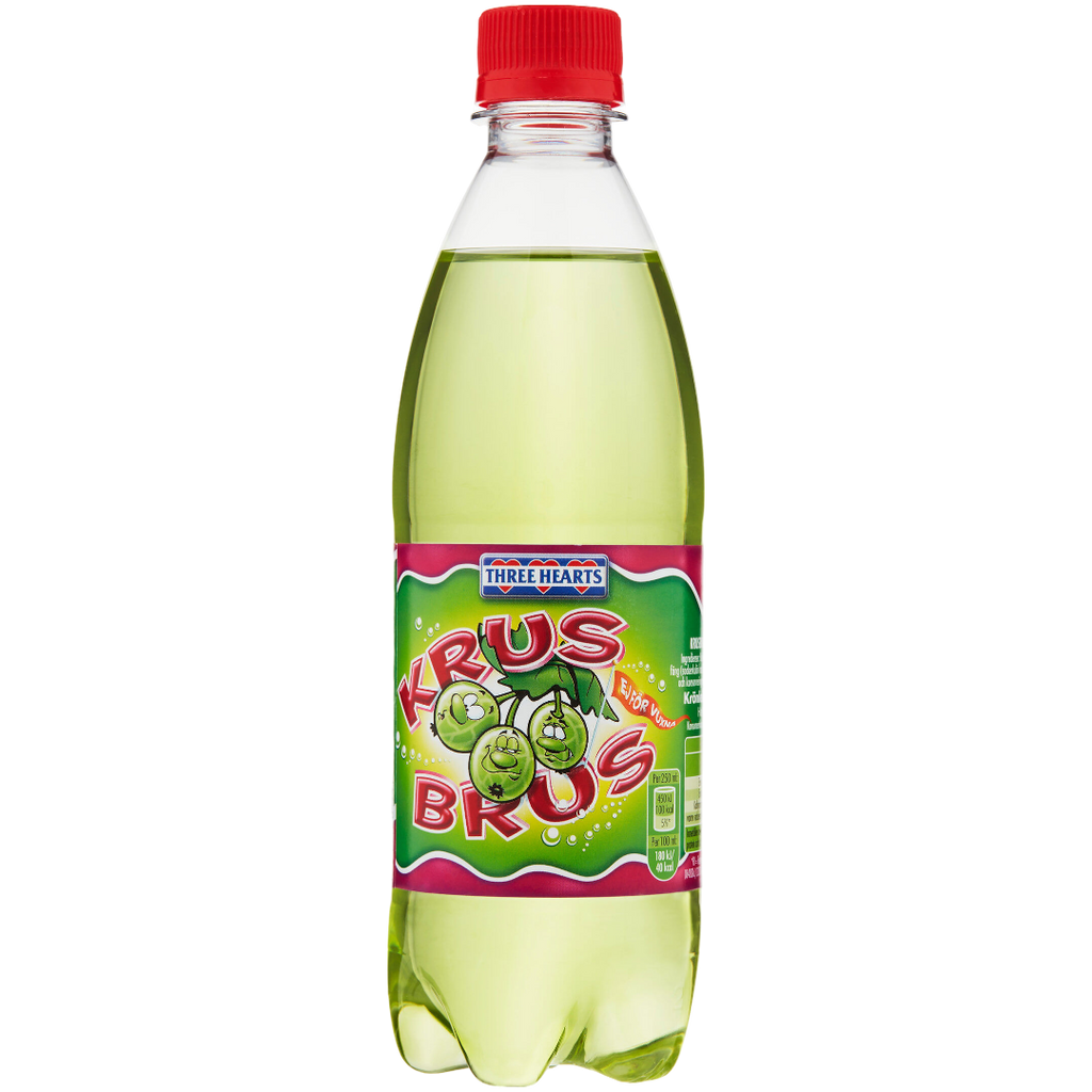 Krus Brus Gooseberry Soda (Swedish) - 16.9fl.oz (500ml) BB 06/24