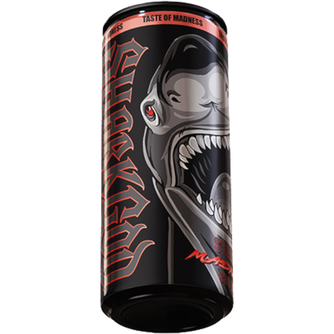 SHARKGOD Madness Sour Cola Extra Strength Energy Drink (Swedish) - 11.2fl.oz (330ml)