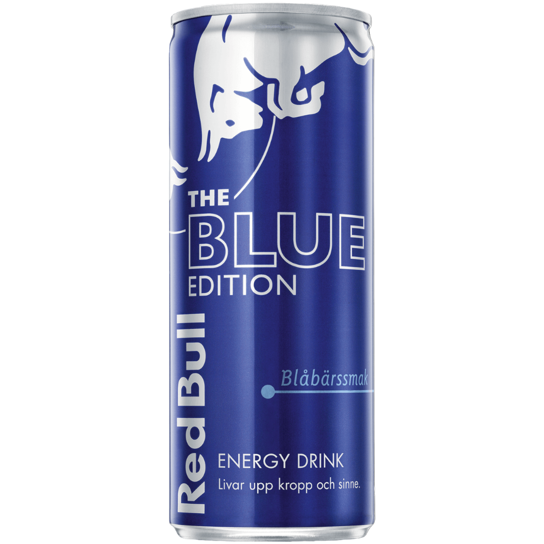 Red Bull Blue Edition Blåbärssmak (Blueberry) (Swedish) - 8.45fl.oz (250ml)