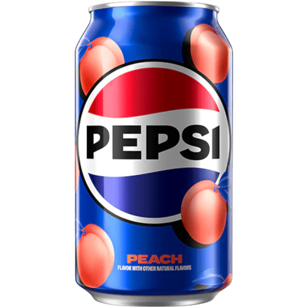 Pepsi Peach Limited Edition (USA Version) - 12fl.oz (355ml) | Poppin Candy