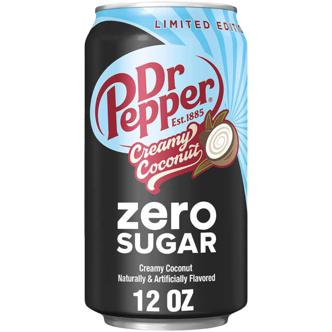 Dr Pepper Creamy Coconut Zero Sugar (Limited Edition) - 12fl.oz (355ml ...