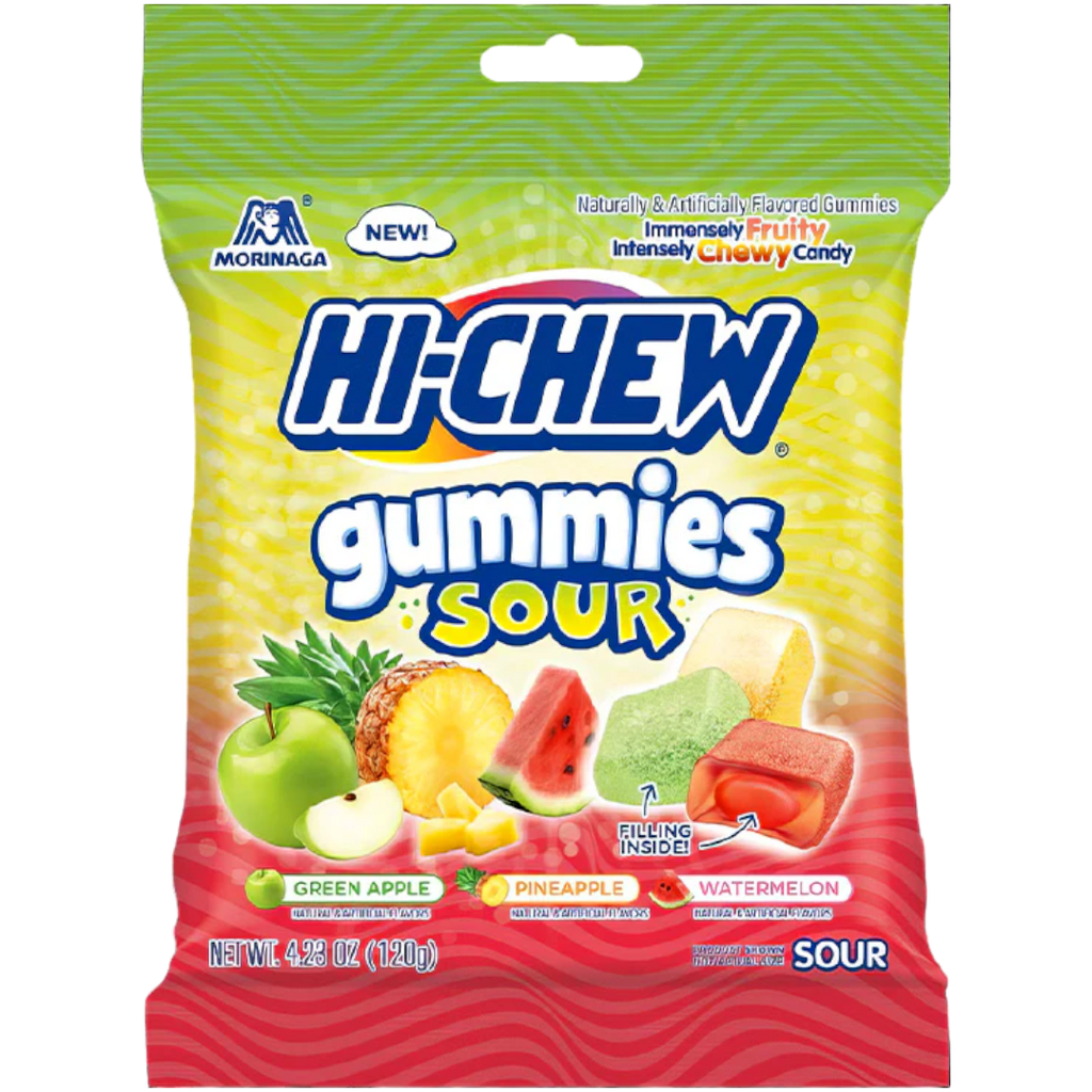 Hi-Chew Gummies Sour Peg Bag - 4.23oz (120g)