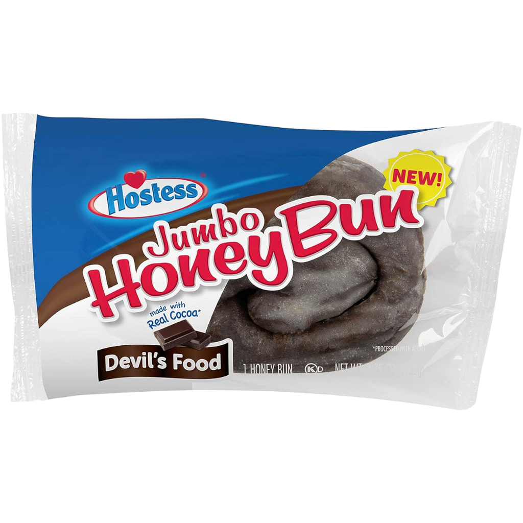 Hostess Jumbo Devil's Food Chocolate Honey Bun - 4oz (113g)