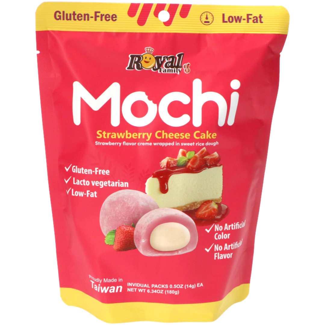 Royal Family Strawberry Cheesecake Flavour Mochi (Taiwan) - 6.34oz (180g)